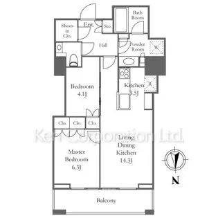 三田ガーデンヒルズ サウスヒル【12階】の間取り