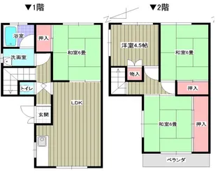 京都府福知山市土師新町4【一戸建】の間取り