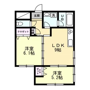 南布瀬ハウス【1階】の間取り