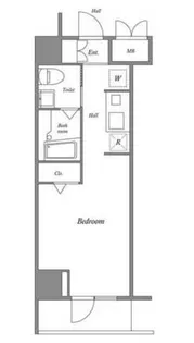 ルクレ西新宿【5階】の間取り