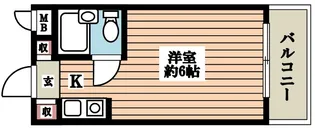 ビューハイム四谷【1階】の間取り