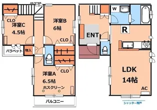 東京都練馬区南田中2【一戸建】の間取り