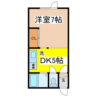 コーポオアシス【2階】の間取り