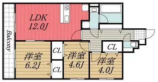 千葉県千葉市中央区中央4【マンション】の間取り