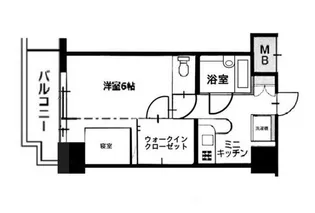 ラポール中島【8階】の間取り