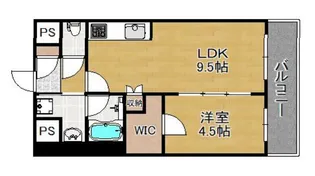 プレサンスロジェ京都西大路【3階】の間取り