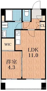 アリスタ阿倍野松崎【9階】の間取り