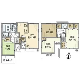 東京都東村山市恩多町1【一戸建】の間取り