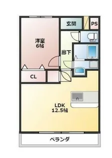 ヒラソール【1階】の間取り