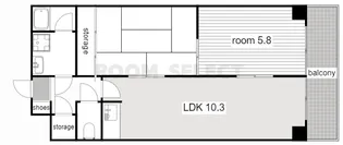 メゾン早瀬【1階】の間取り