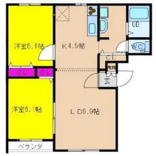 カサグランデ【3階】の間取り