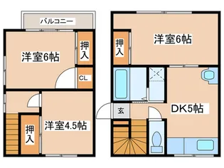東京都多摩市関戸2【一戸建】の間取り