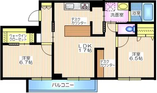 神奈川県横浜市港北区下田町2【マンション】の間取り