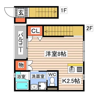 Villa Cannele(ヴィラ カヌレ)【2階】の間取り