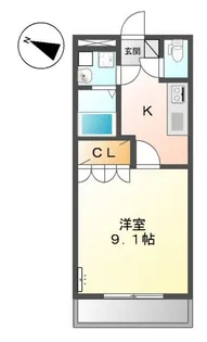 キャッスル旭【2階】の間取り