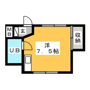 水入ハイランドマンション【1階】の間取り