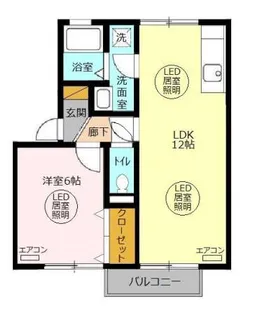 メゾン森Part VII【1階】の間取り