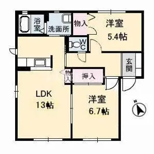 MYメゾン みらいえ B棟【1階】の間取り