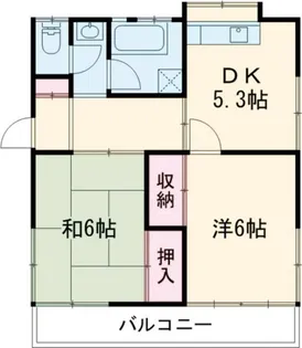 第一井上ハイツ【1階】の間取り