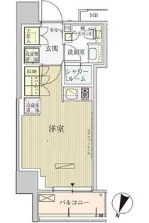 パークアクシス赤坂見附【6階】の間取り