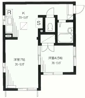 東京都中野区白鷺3【アパート】の間取り