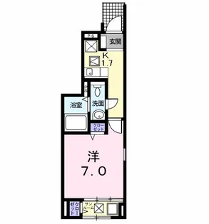 BELTA REGINA II【1階】の間取り