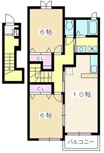 埼玉県新座市野火止7【アパート】の間取り