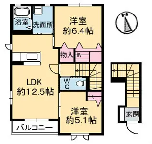 シャーメゾンマルシェ【2階】の間取り