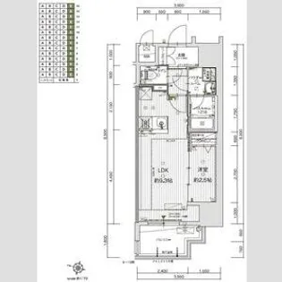 グランフォーレ久留米駅プレミア【8階】の間取り