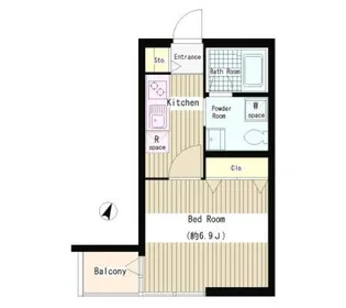 パティオみづほ文京東大前【3階】の間取り