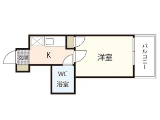 ダイアパレス比治山パークサイド【7階】の間取り