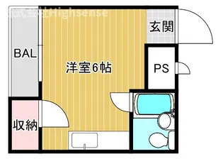 1Rの間取り画像