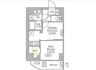 BRICK RESIDENCE【10階】の間取り