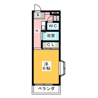 大島マンション廿軒家【2階】の間取り