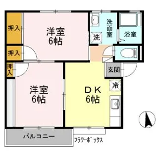 神奈川県小田原市中里【アパート】の間取り