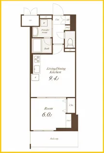ラフィシア関内【4階】の間取り