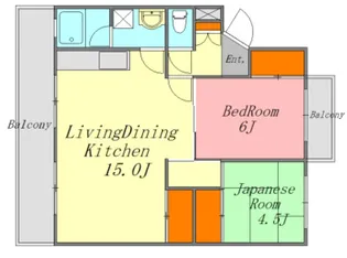 ヴェルテ皆賀【1階】の間取り