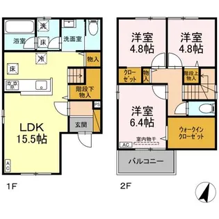 千葉県市川市大野町2【一戸建】の間取り