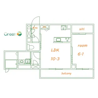 アメージングエミネンス【1階】の間取り