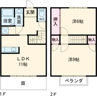 コーポ藤方Aの間取り