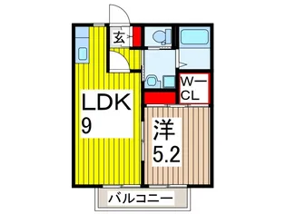 サンライフシバサキ【1階】の間取り