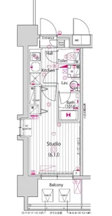 グランド・ガーラ川崎西口【11階】の間取り