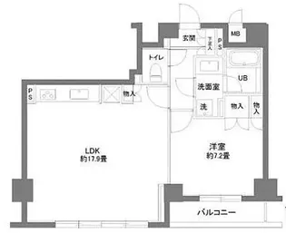 カスタリアお茶の水【4階】の間取り