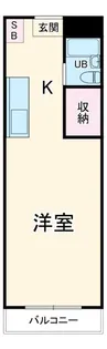 杢屋ハイツ【1階】の間取り