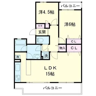 セレーノ大宮【2階】の間取り