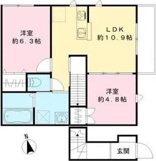 レクシアメゾンII【2階】の間取り