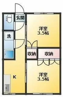 コーポ千代荘(センダイソウ)【2階】の間取り
