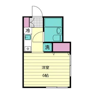 東京都渋谷区恵比寿3【アパート】の間取り