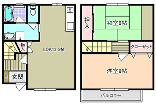 静岡県磐田市上新屋【一戸建】の間取り