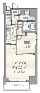 ミェーレ日本橋【9階】の間取り